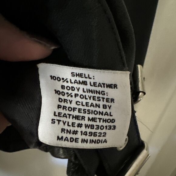 Walter Baker Women’s XL Lamb Leather Moto Jacket - Picture 5 of 5